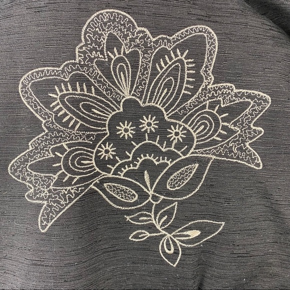 SILKLAND Blazer Jacket Grey Cream Silk Mandala - Picture 5 of 7